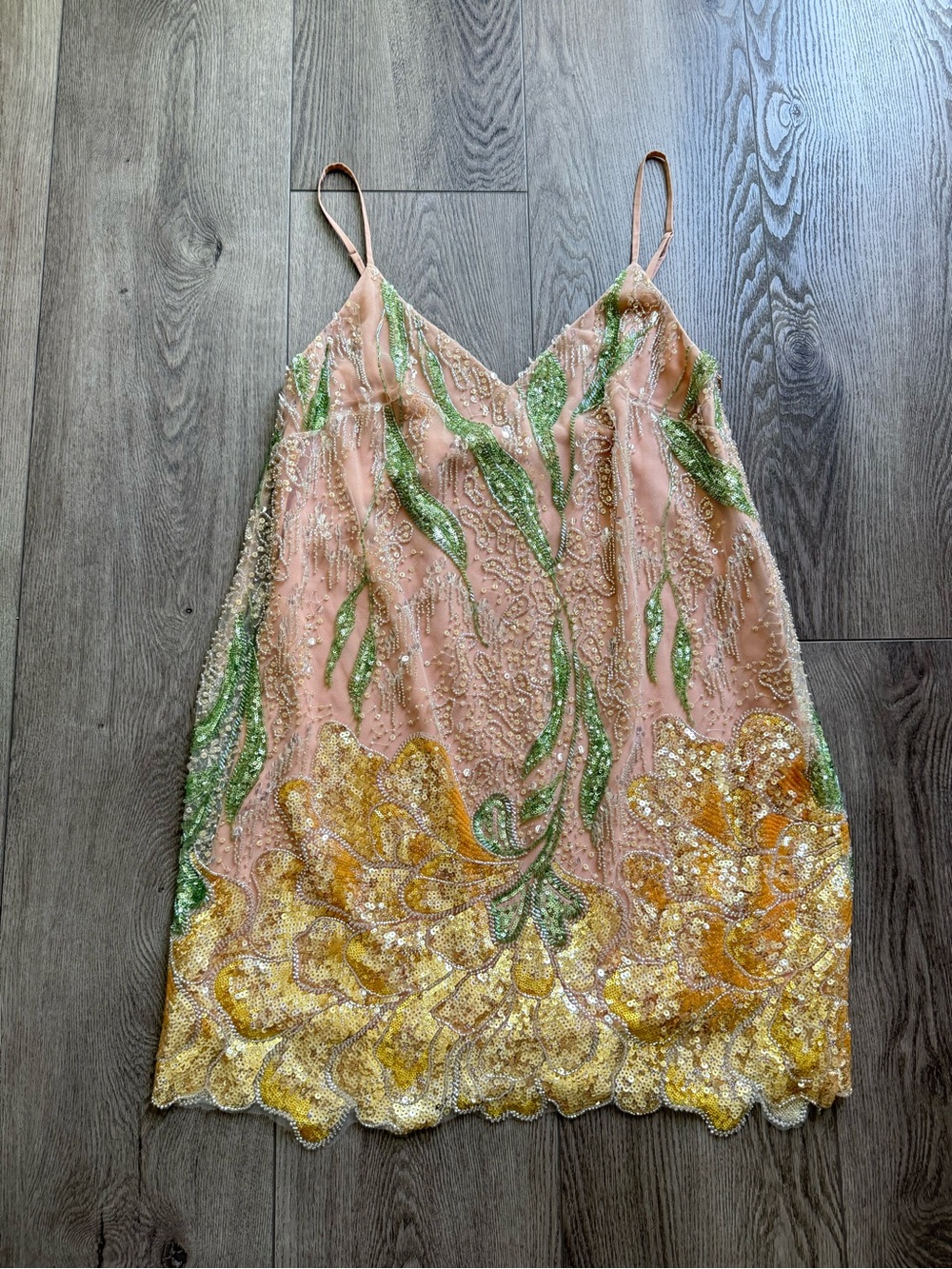 helsi lana floral sequin bead embellished mini cocktail party dress size XS NEW